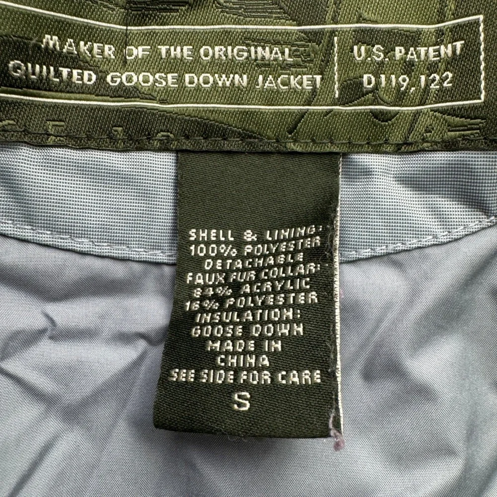 Eddie Bauer Premium Goose Down Vest Womens S Gray‎ Quilted Full Zip Outdoor